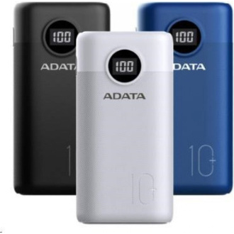 ADATA PowerBank AP10000 - externá batéria pre mobil/tablet 10000mAh, čierna (37Wh) USB-C