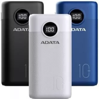ADATA PowerBank AP10000 - externá batéria pre mobil/tablet 10000mAh, biela (37Wh) USB-C ADATA PowerBank AP10000 - externá batéria pre mobil/tablet 10000mAh, biela (37Wh) USB-C