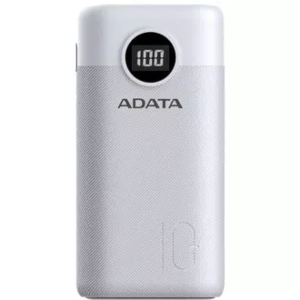 ADATA PowerBank AP10000 - externá batéria pre mobil/tablet 10000mAh, biela (37Wh) USB-C ADATA PowerBank AP10000 - externá batéria pre mobil/tablet 10000mAh, biela (37Wh) USB-C
