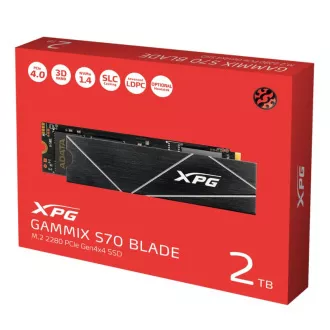 ADATA SSD 2TB XPG GAMMIX S70 Blade, PCI Gen4x4 M.2 2280, (R:7400/ W:6800MB/s)