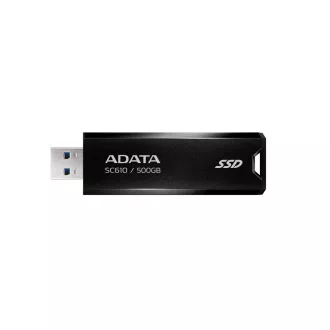ADATA Externý SSD 500GB SC610, USB-A 3.2, čierna