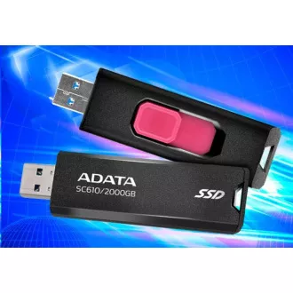 ADATA Externý SSD 1TB SC610, USB-A 3.2, čierna