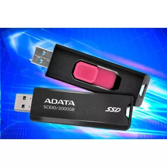 ADATA Externý SSD 2TB SC610, USB-A 3.2, čierna ADATA Externý SSD 2TB SC610, USB-A 3.2, čierna