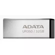 ADATA Flash Disk 64GB UR350, USB 3.2 Dash Drive, kov čierna