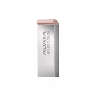 ADATA Flash Disk 128GB UR350, USB 3.2 Dash Drive, kov hnedá