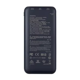 ADATA powerbanka C100, 10000mAh, Čierna