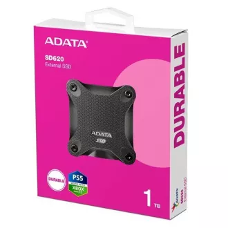 ADATA Externý SSD 1TB SD620, USB Micro-B, USB 3.2 Gen 2, R: 520/W: 460MB/s, čierna