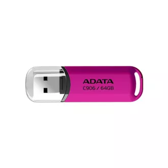 ADATA Flash Disk 64GB C906, USB 2.0, ružová