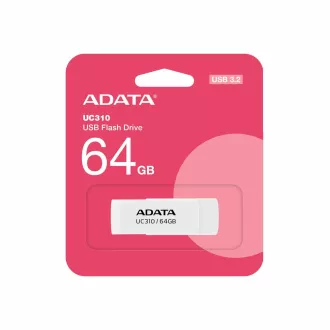 ADATA Flash Disk 64GB UC310, USB 3.2, biela