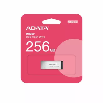 ADATA Flash Disk 256GB UR350, USB 3.2, strieborno-čierna