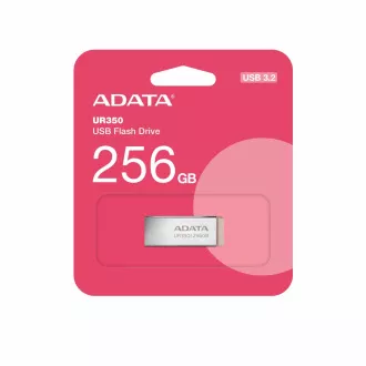 ADATA Flash Disk 256GB UR350, USB 3.2, strieborno-hnedá