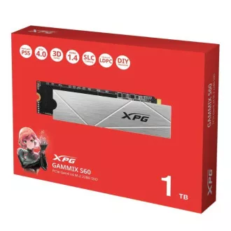 ADATA SSD 1TB XPG GAMMIX S60, PCI Gen4x4, M.2 2280, (R:5000/ W:3200MB/s)