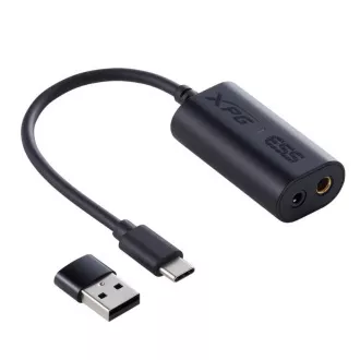 ADATA XPG Herné slúchadlá PRECOG STUDIO, Drôtové, 4.4mm Jack, USB, USB-C, čierna