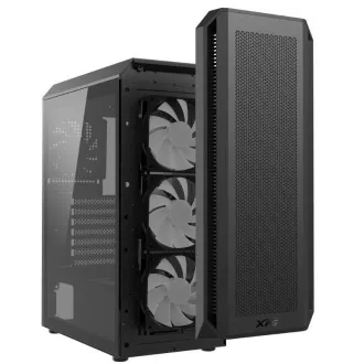 ADATA XPG case VALOR AIR PLUS Mid-Tower, bez zdroja, 4x 120mm Fan, Čierna