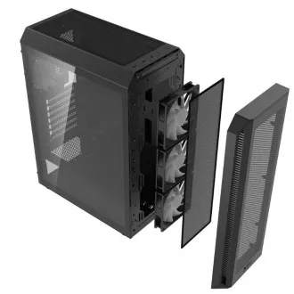 ADATA XPG case VALOR AIR PLUS Mid-Tower, bez zdroja, 4x 120mm Fan, Čierna