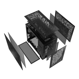 ADATA XPG case VALOR AIR NANO Mini-Tower, bez zdroja, 1x 120mm ARGB Fan, Čierna