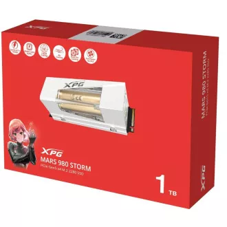 ADATA SSD 1TB XPG MARS 980 STORM, PCI Gen5x4, M.2 2280, (R:14000/ W:10000MB/s) ADATA SSD 1TB XPG MARS 980 STORM, PCI Gen5x4, M.2 2280, (R:14000/ W:10000MB/s)