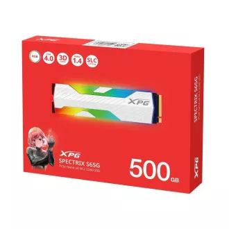 ADATA SSD 500 GB XPG SPECTRIX S65G, PCI Gen4x4 M.2 2280, (R:5000/W:2700 MB/s)