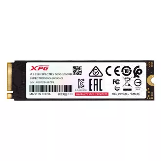 ADATA SSD 2TB XPG SPECTRIX S65G, PCI Gen4x4 M.2 2280, (R:6000/W:5000 MB/s)