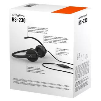 Creative HS-230 slúchadlá USB/jack