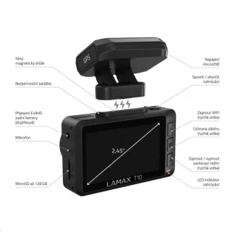 LAMAX T10 4K GPS (s hlásením radarov)