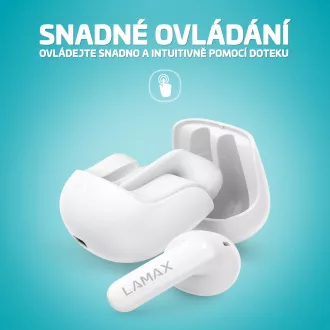 LAMAX Tones1 - bezdrôtové slúchadlá - biela LAMAX Tones1 - bezdrôtové slúchadlá - biela