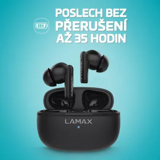 LAMAX Clips1 Play - špuntové slúchadlá - čierne