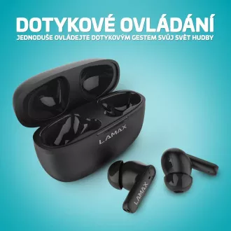 LAMAX Clips1 Play - špuntové slúchadlá - čierne