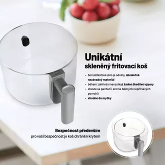 Lauben Glass&Grill Air Fryer 3in1 5500BG - teplovzdušná fritéza