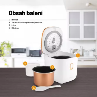 Lauben Multifunction Rice Cooker 1200WR Rose Gold Edition - ryžovar Lauben Multifunction Rice Cooker 1200WR Rose Gold Edition - ryžovar