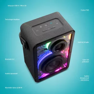 LAMAX CyberWave1 - prenosný reproduktor