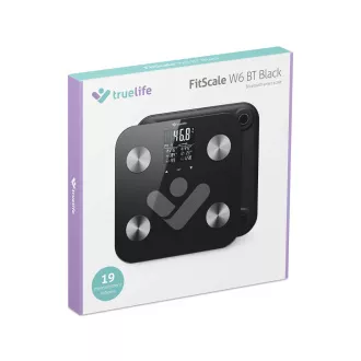 TrueLife FitScale W6 BT - Bioelektrická impedančná bluetooth váha - čierna