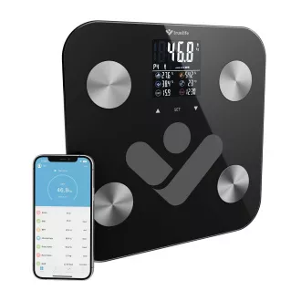 TrueLife FitShape S6 BT - Bioelektrická impedančná bluetooth váha - čierna TrueLife FitShape S6 BT - Bioelektrická impedančná bluetooth váha - čierna