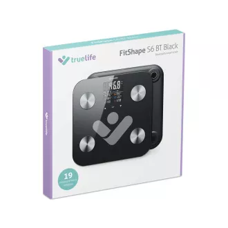 TrueLife FitShape S6 BT - Bioelektrická impedančná bluetooth váha - čierna TrueLife FitShape S6 BT - Bioelektrická impedančná bluetooth váha - čierna
