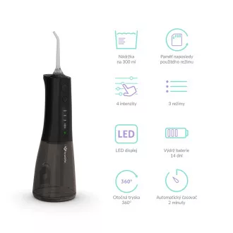 TrueLife AquaFloss Compact L100 Black - ústna sprcha