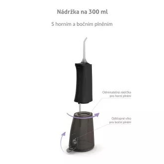 TrueLife AquaFloss Compact L100 Black - ústna sprcha