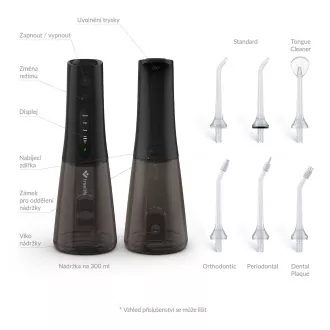 TrueLife AquaFloss Compact L100 Black - ústna sprcha