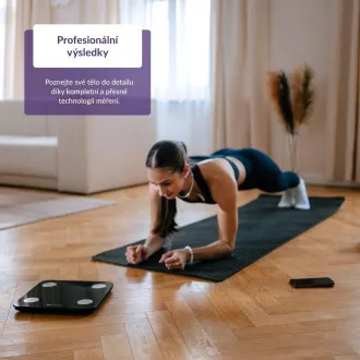 TrueLife FitScale W1 BT Black - bioelektrická impedančná bluetooth váha