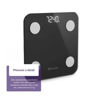 TrueLife FitScale W1 BT Black - bioelektrická impedančná bluetooth váha