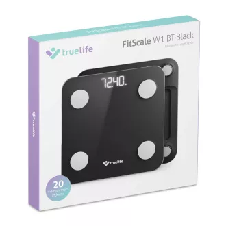 TrueLife FitScale W1 BT Black - bioelektrická impedančná bluetooth váha