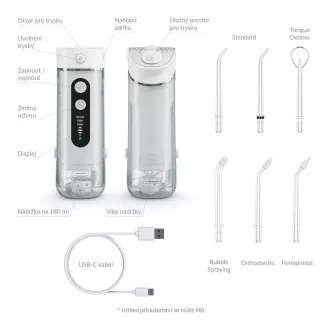 TrueLife AquaFloss Mini M50 - ústna sprcha - biela