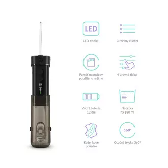 TrueLife AquaFloss Mini M50 - ústna sprcha - čierna
