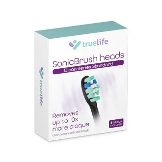 TrueLife SonicBrush Clean-series heads Standard black 8 pack