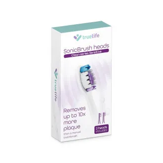 TrueLife SonicBrush Clean-series heads Sensitive white 2 pack TrueLife SonicBrush Clean-series heads Sensitive white 2 pack
