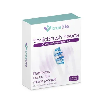 TrueLife SonicBrush Clean-series heads Whiten white 8 pack