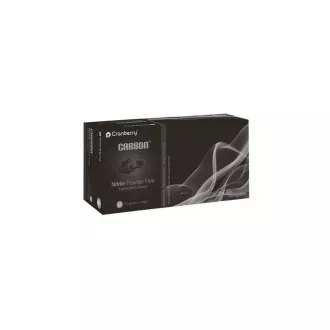 Nitrilové rukavice Cranberry® Carbon, veľmi jemné (bez latexu), čierne - 200 ks, M Nitrilové rukavice Cranberry® Carbon, veľmi jemné (bez latexu), čierne - 200 ks, M