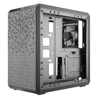 Cooler Master case MasterBox Q300L, mATX, Priehľadná bočnica, 1x 120mm Fan, Čierna