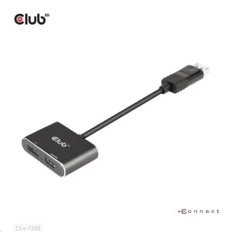 Club3D hub MST (Multi Stream Transport) DisplayPort 1.4 na DisplayPort + HDMI 4K60Hz (M/F) Club3D hub MST (Multi Stream Transport) DisplayPort 1.4 na DisplayPort + HDMI 4K60Hz (M/F)