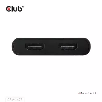 Club3D Video rozbočovač USB-C/A na 2x HDMI 2.0, Dual Monitor, 4K60Hz (M/F)