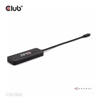 Club3D hub MST USB-C na 3xHDMI, Single: 8K30Hz, Triple: 4K60Hz